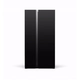 Hitachi RSX700GPUK0GBK 700ltr Side by Side Glass Refrigerator With Dispenser, Glass Black